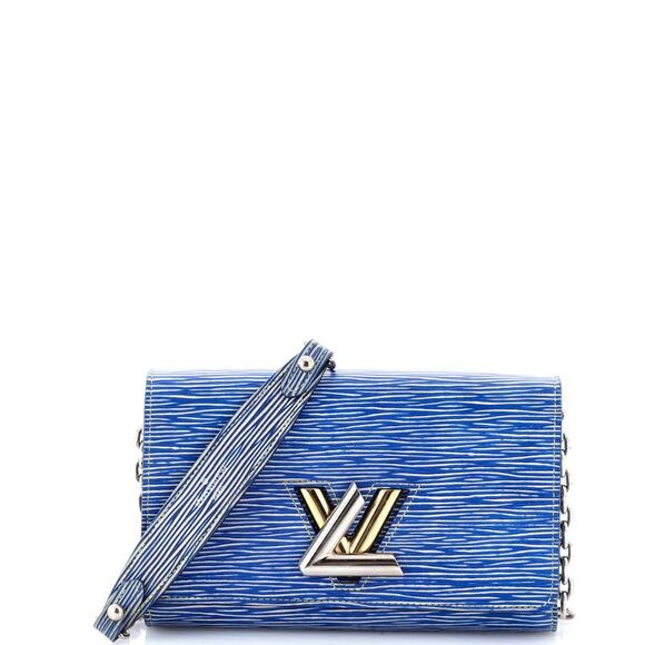 Louis Vuitton Handbags - Louis Vuitton Twist Chain Wallet Epi Leather Blue